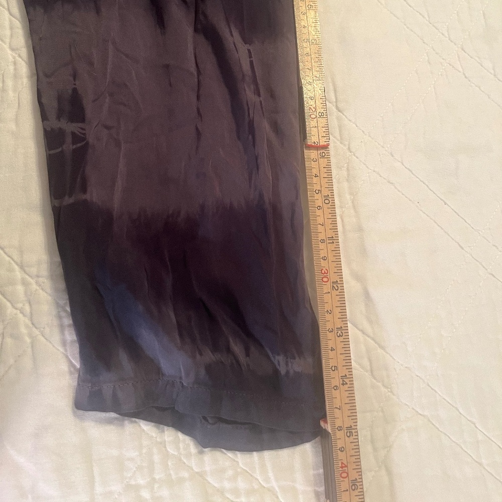 Pure Jill J Jill Top Elbow Sleeve Boatneck Tunic Blue Tie Dye Blouse L Tall NWT - Picture 12 of 12